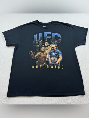 UFC worldwide ultimate t-shirt men’s size XL black crew neck short sleeve cotton